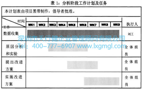 分析階段工作計劃及任務(wù)