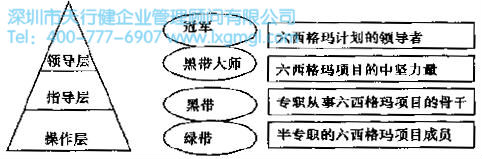 各個(gè)層次的具體職責(zé)可歸納圖 六西格瑪管理的組織成員介紹