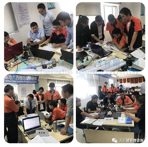 吉利杭州灣基地六西格瑪綠帶研修項目第二階段小組討論現(xiàn)場